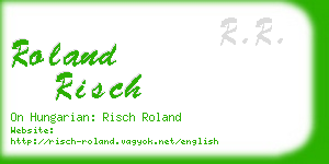 roland risch business card